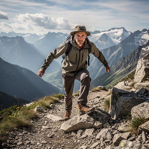 Сцена с кемпингом, где люди готовят еду на открытом огне под звездами.